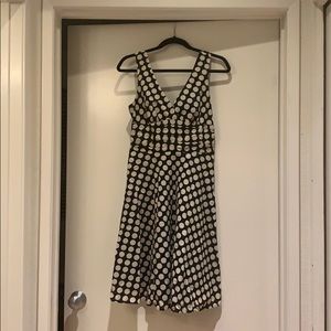 Black and white dot dress